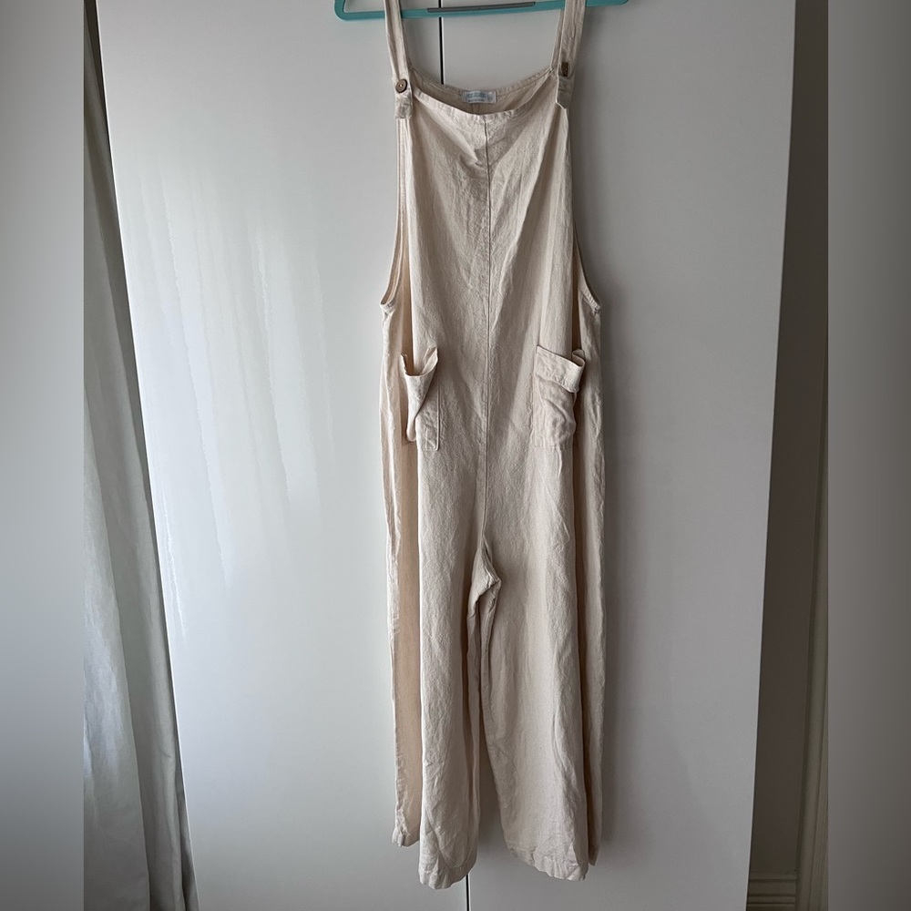 *SOLD- NOT AVAILABLE * Linen Overalls